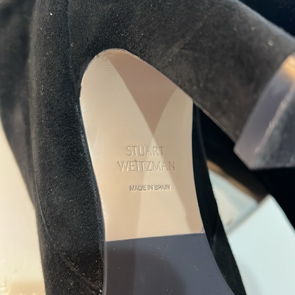 Stuart Weitzman Black Suede Boots - Picture 5 of 7